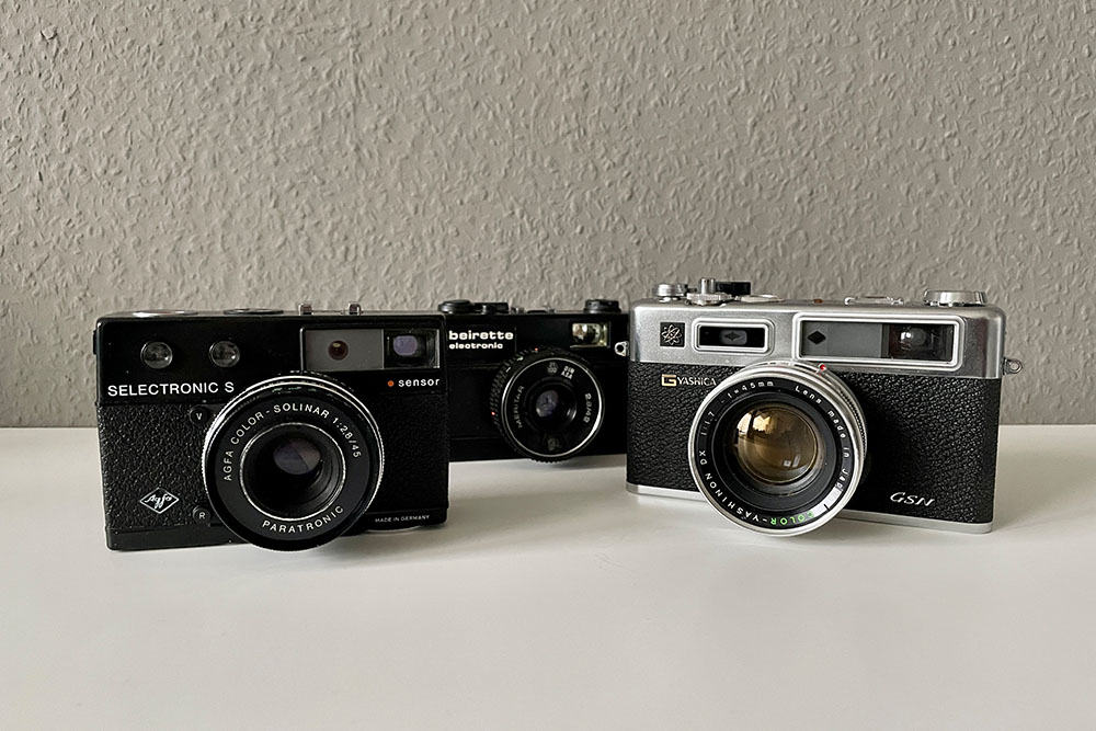 Agfa Selectronic S und Yashica Electro 35