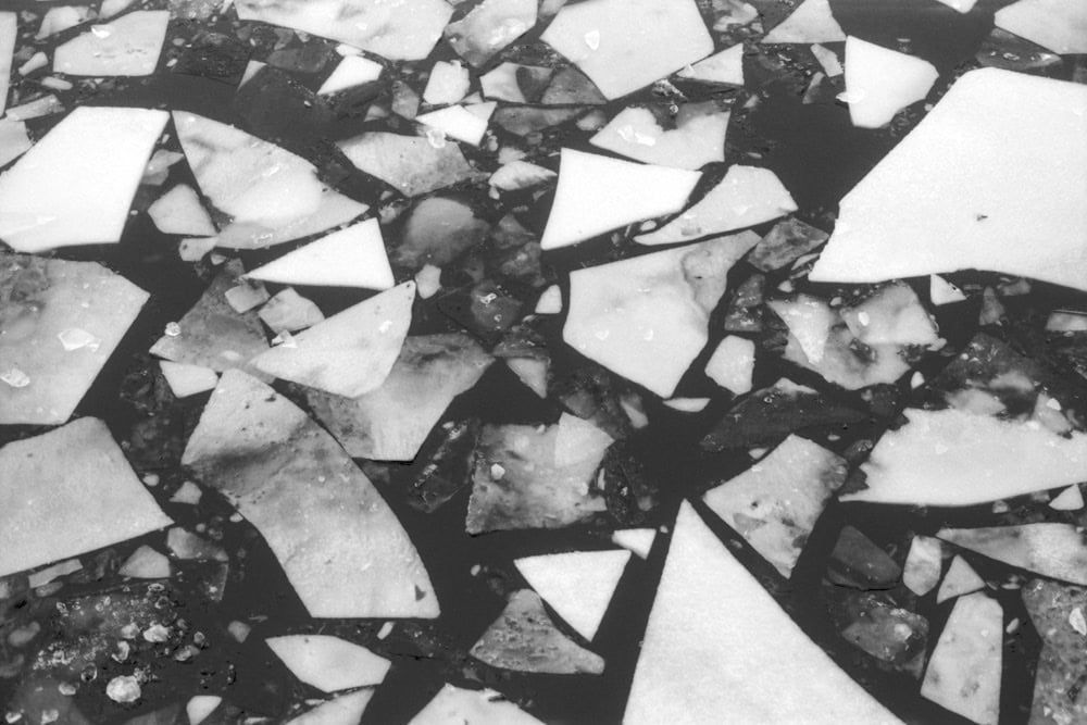 Dieses Foto zeigt Eisschollen auf der Havel.